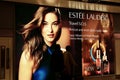 The advertising lightbox of Estee lauder in Heathrow airport,London